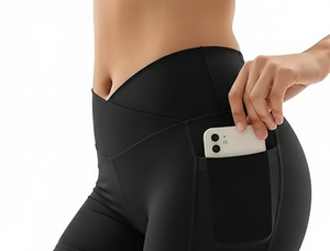 กางเกงโยคะฟิตเนสเอวสูงสำหรับผู้หญิง ผ้าสแปนเด็กซ์/ไนลอน ยืดได้สี่ทิศทาง แห้งเร็ว ระบายอากาศ ป้องกันแบคทีเรีย น้ำหนักเบา - Product Image 3