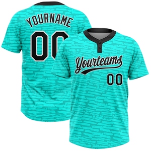 Venta al por mayor directa de la industria: Jersey de softbol unisex naranja y negro de dos botones, el más vendido y personalizable. - Product Image 4