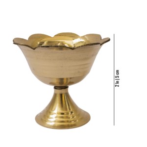 ที่วางกุหลาบทองเหลืองสำหรับห้อง Pooja การทำสมาธิกลิ่นหอมและการตกแต่งบ้าน - Product Image 1