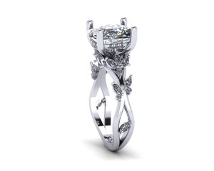 Bagues pour femmes en or et argent de haute qualité avec moissanite ronde taille coussin, pierre de couleur CVD, CZ 6,50 carats VVS2 D VS1, pierre précieuse de qualité supérieure - Product Image 2