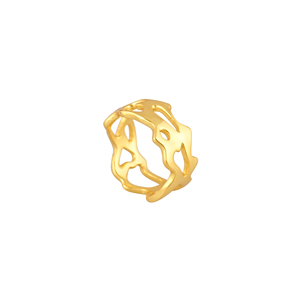 Polished <b>Gold</b> Plated 925 Sterling Silver <b>Vintage</b> Wedding & Party <b>Ring</b> - Product Image 2