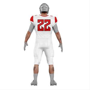 Uniforme de football américain sur mesure de haute qualité, sublimation ou broderie, respirant, grande taille, manches courtes, twill. - Product Image 2