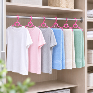 Perchas de Plástico PP Coloridas con Diseño de Manzana, Correa Antideslizante y Muescas, para Ropa, Paquete de Perchas para Boutique, Lavandería y Supermercado - Product Image 1
