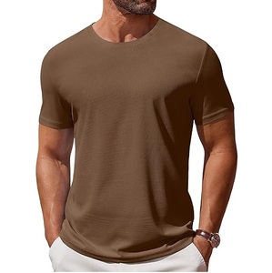 Camiseta de Hombre 100% Algodón Jersey, Cuello Redondo, Manga Corta, Transpirable, Secado Rápido, para Fitness, Gimnasio, Culturismo - Product Image 1