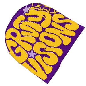 Shaghaf Sports Wear Impex Bc5 OEM – Bonnet d'hiver tricoté unisexe en 100 % acrylique, personnalisé, de haute qualité, avec étiquette tissée et lettres teintées - Product Image 1