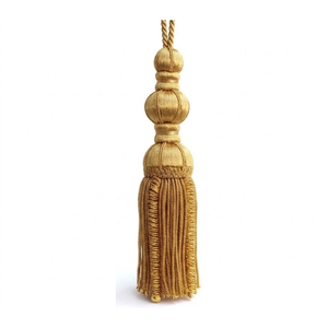 Gold Bullion <b>Wire</b> Tassels For Vestments Polyester Trimming Gold Bullion Tassel Trimming for <b>Curtains</b> - Product Image 4