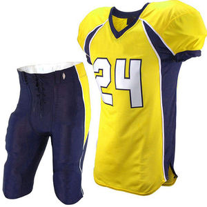Ensemble d'uniformes de football américain sublimés sur mesure, vêtements d'équipe professionnels, maillot et pantalon en mesh respirant, vêtements de sport d'entraînement - Product Image 5