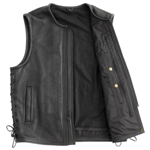 Chaleco de Cuero de Última Moda, Producto Increíble, OEM, Alta Calidad, Logotipo y Diseño Personalizados, Chaleco de Cuero Transpirable para Hombre - Product Image 6