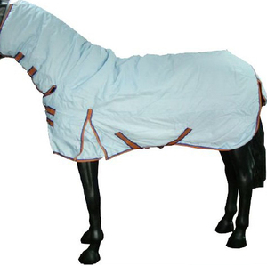 Manta Impermeable para Caballo, de Oxford Ripstop, con Cuello Alto, Solapa Grande para la Cola y Cierres Dobles en el Pecho, para Uso en Exteriores en Todas las Estaciones - Product Image 5