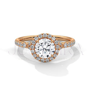 Bague solitaire à sertissage à griffes et diamant rond, modèle 2026, la plus vendue, pour usage quotidien, bureau et mariage, cadeau élégant pour elle - Product Image 2