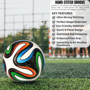 Nouvelle collection de ballons de football officiels taille 5, écologiques, durables, légers, pour adultes, en PU, pour entraînement et matchs importants au Brésil. - Product Image 3