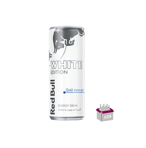 Red Bull White Edition Coconut Acai, paquete de 24 latas de 250 ml, contiene 0.1 g de sal por 100 ml para mantener el equilibrio de electrolitos durante el ejercicio físico. - Product Image 3