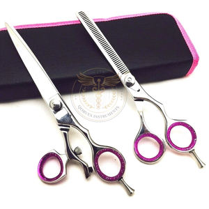 Tijeras profesionales de peluquería para mano derecha, 7 pulgadas, cuchillas de acero inoxidable 420C, 23 dientes, movimiento suave y duradero. - Product Image 3