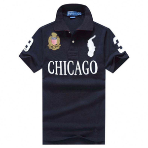 Camiseta de Manga Corta Vintage para Hombre, Personalizada, de Alta Calidad, 100% Algodón, Transpirable, de Secado Rápido, Casual, para Rugby y Golf, con Cuello de Punto - Product Image 1