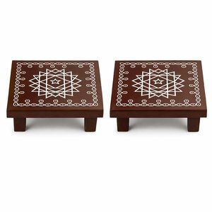 Portavelas de Madera Hechos a Mano, Diseños Únicos para Decoración de la Sala de Pooja, Artículos de Decoración para Diwali, Decoración para el Hogar - Product Image 6