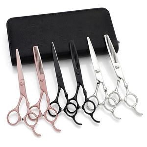 7 Inch Stainless Steel Pet <b>Dogs</b> Grooming Scissors Up Down Curved <b>Shears</b> Sharp Edge Animals Cat Hair Cutting Barber Cutting Tools - Product Image 1