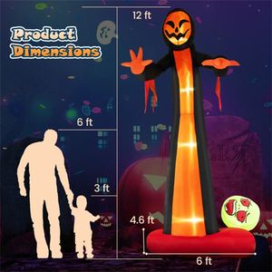 12 Feet Inflatable Reaper for Halloween Decoration - Product Image 4