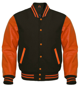 Custom Luxury Black Varsity Jackets Jacket Men Leather Cowhide Sleeve Letterman Varsity Jacket for Men - Product Image 3