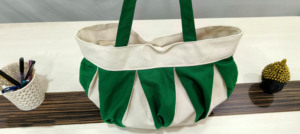 Sac fourre-tout en coton biologique de style bohème imprimé sur mesure pour femmes XL Écologique Toile avec fermeture ouverte Type poignée intégrée - Product Image 3