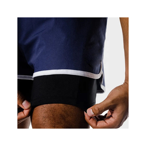 กางเกงขาสั้นขายส่งสำหรับผู้ชาย ผ้าถัก ระบายอากาศ กันลม สวมใส่สบาย เหมาะสำหรับเล่นกีฬา - Product Image 5