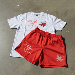 Ensemble short et t-shirt de basketball personnalisé pour homme, imprimé numérique intégral, ensemble de shorts athlétiques sans manches pour homme - Product Image 6