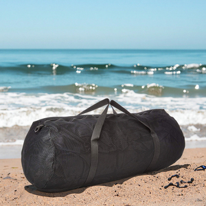 Lightweight Mesh Swimming Fitness Utility Factory Fashionable Outdoor Sports Duffle <b>Bag</b> Zipper Closure Bulk - Product Image 6