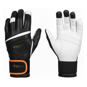 New Style Custom Professional Baseball Batting Gloves Manufacturer Made In Goatskin Leather Use For Baseball & Softball Batting - Product Image 6