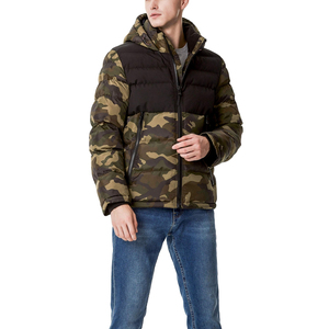 <b>Winter</b> Hot Selling Outdoor <b>Thick</b> Bubble <b>Coat</b> for Men Custom Stand Collar Zipper Casual Style Bubble Jacket for Men's - Product Image 1