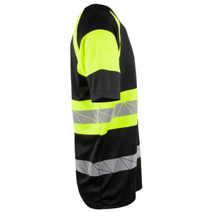T-shirt de travail haute visibilité pour la construction, avec bandes réfléchissantes, manches courtes, haute visibilité pour travaux routiers - Product Image 3
