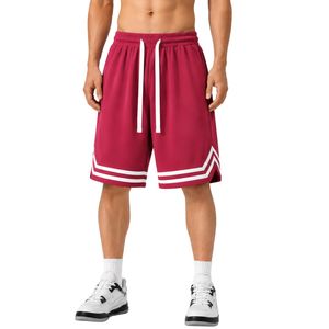 Pantalones Cortos de Baloncesto Personalizados para Hombre en Magenta y Blanco, con Logotipo Personalizado, para Entrenamiento Atlético, Gimnasio, Deportes, Malla Transpirable, Secado Rápido, Casuales - Product Image 1