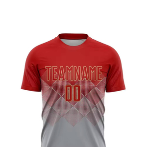 Ensemble d'uniformes de football personnalisés en polyester respirant, maillot et short de football, impression par transfert thermique, kit d'équipe OEM en gros - Product Image 6