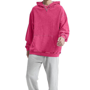 Nueva Sudadera con Capucha de Algodón Grueso con Lavado Ácido, Forro Polar de Invierno, Estilo Urbano, Corte Oversize para Hombre, con Bordado Personalizado y Pedrería - Product Image 6