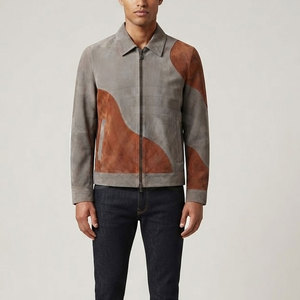 Modern <b>Suede</b> <b>Leather</b> <b>Jacket</b> With Tailored Slim Fit Elegant Style Premium Material For Men Fashion Collections - Product Image 3