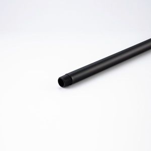 Braccio doccia a parete in acciaio inossidabile nero opaco da 20 pollici, extra fisso con flangia, accessorio per box doccia - Product Image 4