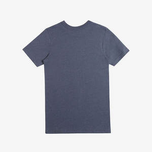 Camiseta Gris Melange de Primera Calidad, Cuello Redondo, Manga Corta - Product Image 2