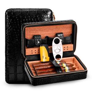 Humidor à cigares de luxe en bois laqué, design classique personnalisé de qualité supérieure, écologique, produit américain de qualité supérieure, Atlas Network. - Product Image 3