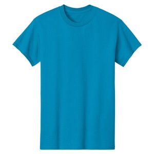 T-shirt respirant à manches courtes et col rond en coton 100 % écologique, coupe classique, séchage rapide, couleurs personnalisées saphir 2025 - Product Image 2