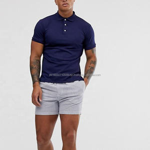 Polos de manga corta de verano de algodón de seda suave con logotipo bordado personalizado de alta calidad, polos de talla grande para hombres - Product Image 1