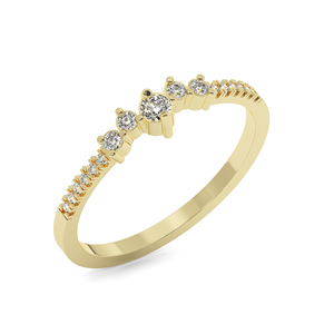 Luxury Lab Grown Diamond <b>Ring</b> Gold East-West Bezel <b>Set</b> Oval Cut Engagement <b>Rings</b> for <b>Women</b> Jewelry - Product Image 1