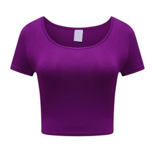 Crop top pour femme en matière de qualité supérieure, respirant, confortable, anti-rides, écologique, vêtements décontractés, dernières tendances - Product Image 2