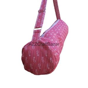 Yoga Bags 100% Cotton Quilted Multifunctional Gym Bag Zipper Travel <b>Luggage</b> Outdoor Sport Casual Eco-Friendly Reusable - Product Image 2