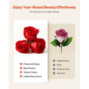 Forever Flowers - Confezione da 27 Rose Stabilizzate, Bouquet Eterno Immortale per Lei, Regalo di Compleanno, Consegna Rapida - Product Image 4