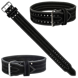 Heavy Duty Cowhide Leather Powerlifting <b>Belt</b> Premium Gym Fitness Weightlifting Workout Support <b>Belt</b> Wholesale 2026 Custom - Product Image 3
