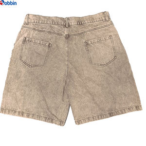 Pantalones Cortos de Mezclilla Vintage para Hombre, Estilo Hip Hop, Personalizados con Pedrería, Estampado por Pulverización, Pintados a Mano, Lavado Ácido, Largura hasta la Rodilla - Product Image 6