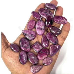 ทับทิมธรรมชาติอัญมณี Cabochon ผสมรูปร่างผสมขนาด20ถึง30มม - Product Image 1