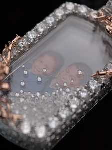 จี้ภาพความทรงจำที่กำหนดเองสร้อยคอเพชรสำหรับปลูกในห้องปฏิบัติการสร้อยคอภาพที่ระลึก925เงินสเตอร์ลิงฮิปฮอปเครื่องประดับ - Product Image 2