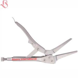 Pinzas de Precisión de Acero Inoxidable BISONS con Mango Ergonómico y Bloqueo Manual, Certificación CE, para Uso Quirúrgico - Product Image 3