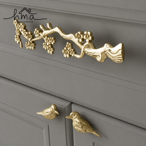 Modern Brushed Brass Half Moon Cabinet Handle – Luxury Semi-Circle <b>Drawer</b> & Wardrobe <b>Pull</b> Handle - Product Image 3