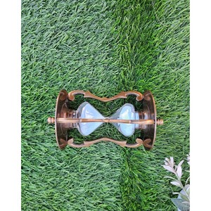 Sablier en verre traditionnel fait main avec cadre métallique orné pour anniversaire, Diwali et événements spéciaux - NOUVELLES ARRIVÉES - Product Image 5