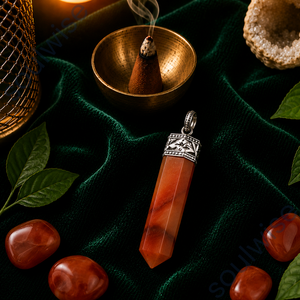 Collier pendentif crayon en cornaline religieuse unisexe pour anniversaire ou occasion spéciale - Product Image 2